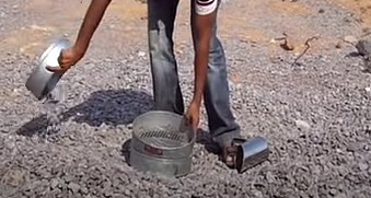Aggregate crushing value test | Step by Step Procedure with Calculation