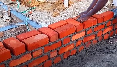 Brick work in Cement mortar